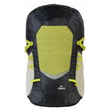 Спортивный рюкзак Crivit с дождевиком 30 л, эргономичная спинка, отдел для гидратора, черный/желтый