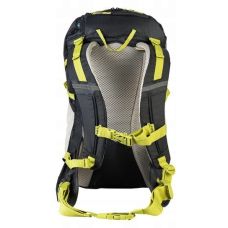 Спортивный рюкзак Crivit с дождевиком 30 л, эргономичная спинка, отдел для гидратора, черный/желтый