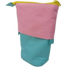 Пенал-органайзер Pop-up Pencil Case Stephen Joseph 17(10)x12x6 см полиэстер розовый с салатовым