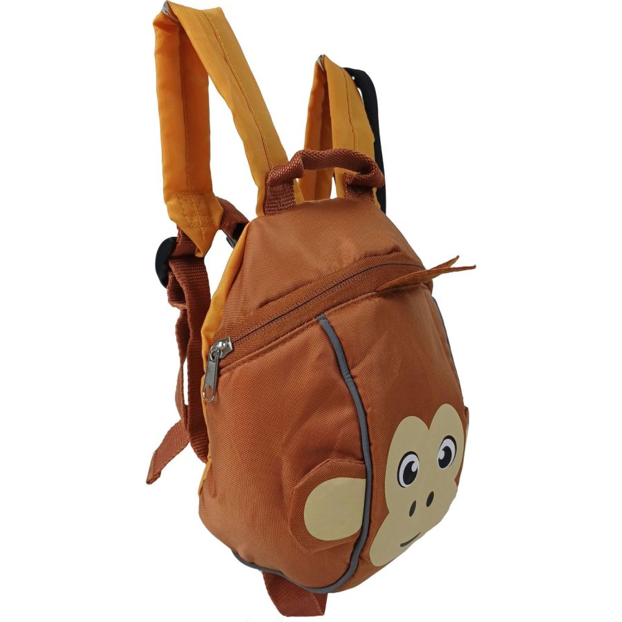 Рюкзак детский маленький Riciclo Kleinkinder Rucksack 20x17x10 см полиэстер коричневый (обезьянка)