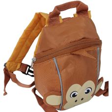 Рюкзак детский маленький Riciclo Kleinkinder Rucksack 20x17x10 см полиэстер коричневый (обезьянка)