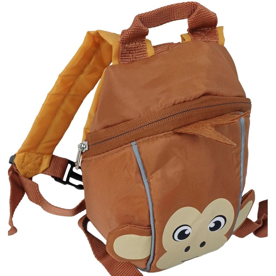Рюкзак детский маленький Riciclo Kleinkinder Rucksack 20x17x10 см полиэстер коричневый (обезьянка)