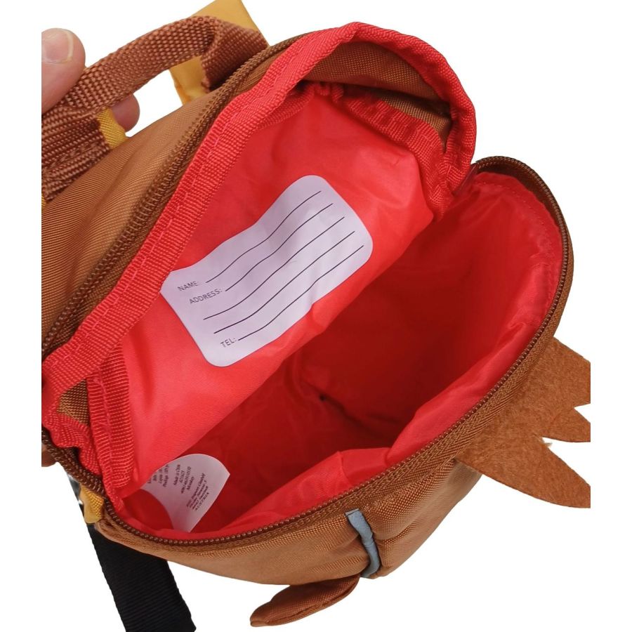 Рюкзак детский маленький Riciclo Kleinkinder Rucksack 20x17x10 см полиэстер коричневый (обезьянка)
