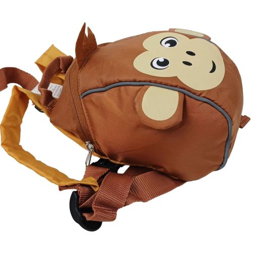 Рюкзак детский маленький Riciclo Kleinkinder Rucksack 20x17x10 см полиэстер коричневый (обезьянка)