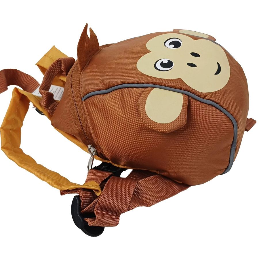 Рюкзак детский маленький Riciclo Kleinkinder Rucksack 20x17x10 см полиэстер коричневый (обезьянка)