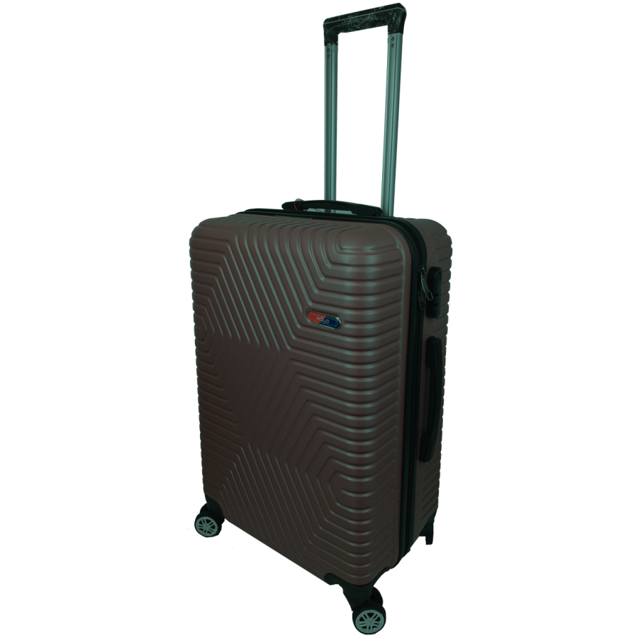 Чемодан пластиковый GD Polo 70 л 66x42x28 см ABS коричневый