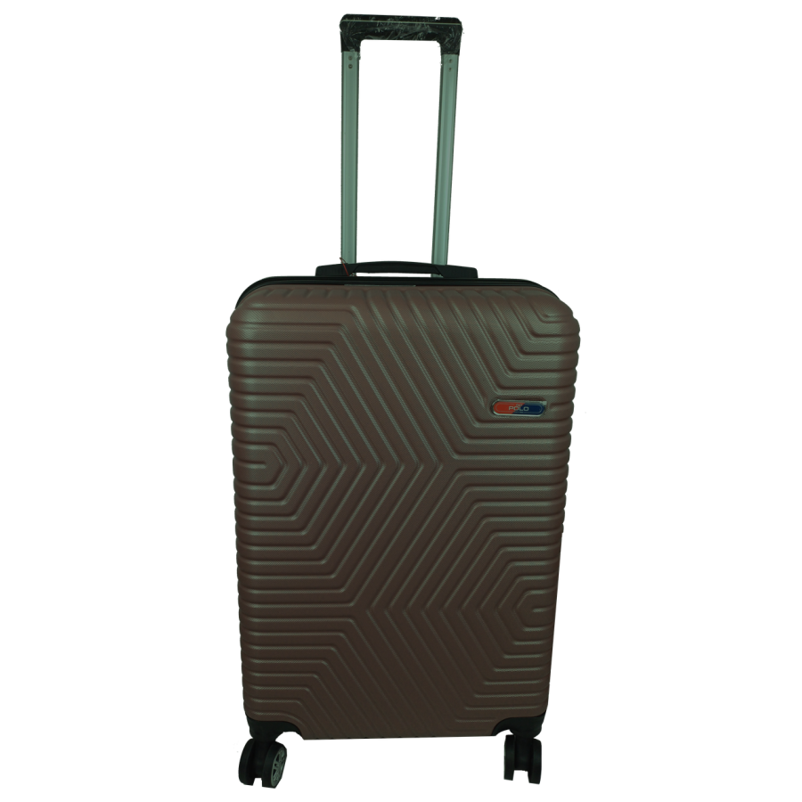 Чемодан пластиковый GD Polo 70 л 66x42x28 см ABS коричневый