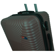 Чемодан пластиковый GD Polo 70 л 66x42x28 см ABS коричневый