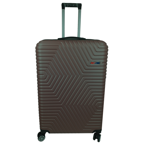 Чемодан пластиковый GD Polo 115 л 76x48x32 см ABS коричневый