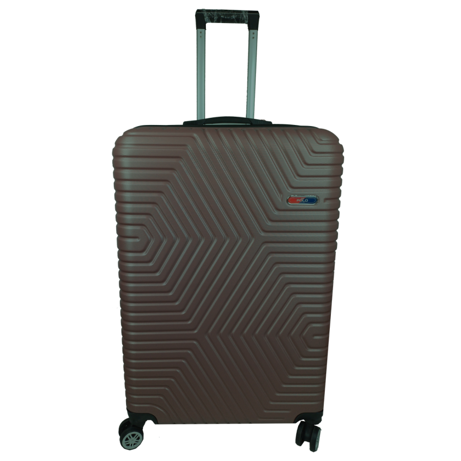 Чемодан пластиковый GD Polo 115 л 76x48x32 см ABS коричневый