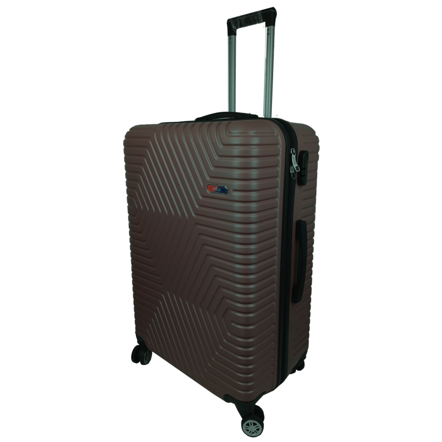 Чемодан пластиковый GD Polo 115 л 76x48x32 см ABS коричневый
