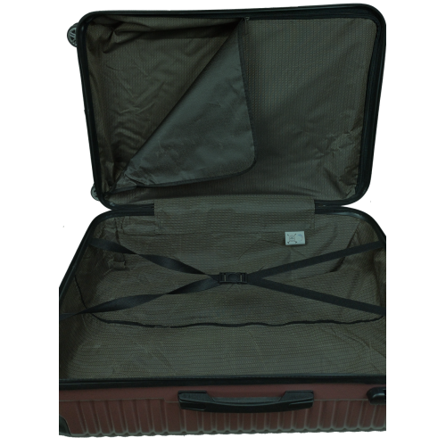 Чемодан пластиковый GD Polo 115 л 76x48x32 см ABS коричневый