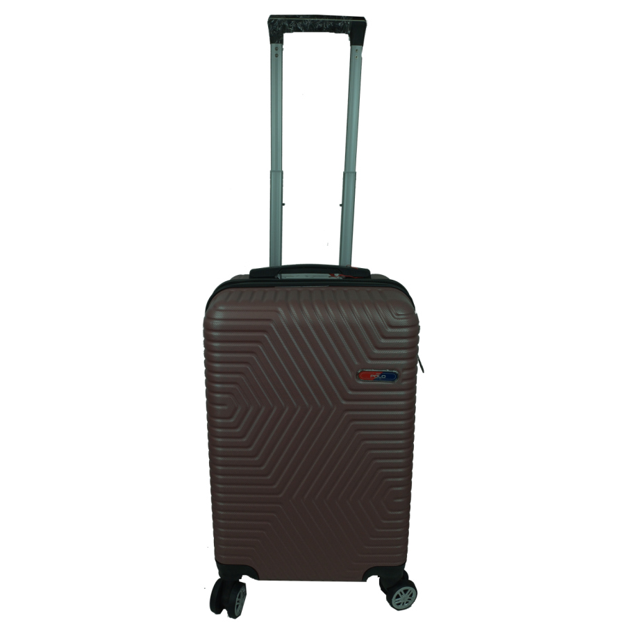 Чемодан пластиковый GD Polo 45 л 57x34x25 см ABS коричневый