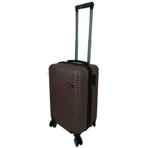 Чемодан пластиковый GD Polo 45 л 57x34x25 см ABS коричневый