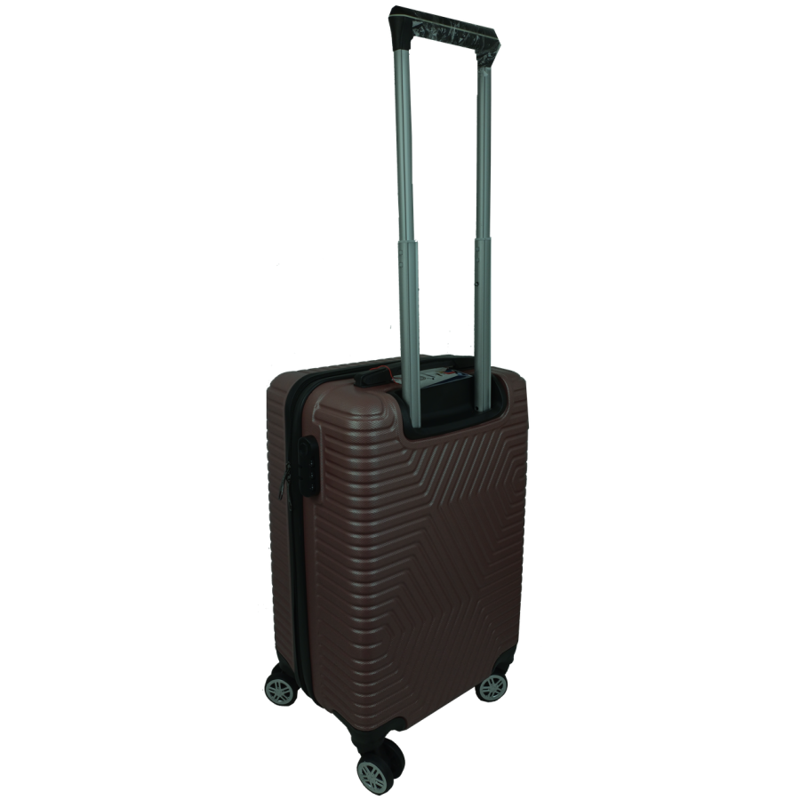 Чемодан пластиковый GD Polo 45 л 57x34x25 см ABS коричневый