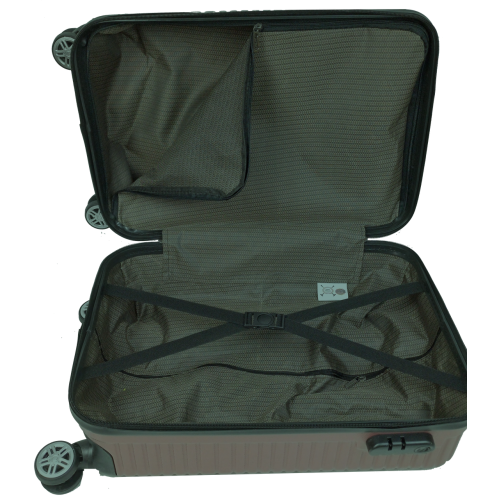 Чемодан пластиковый GD Polo 45 л 57x34x25 см ABS коричневый