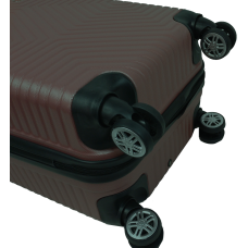 Чемодан пластиковый GD Polo 45 л 57x34x25 см ABS коричневый