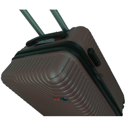 Чемодан пластиковый GD Polo 45 л 57x34x25 см ABS коричневый