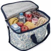 Термосумка (сумка-холодильник) Live in Style 12 л 26x30x15 см полиэстер бежево-голубая