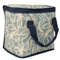 Термосумка (сумка-холодильник) Live in Style 12 л 26x30x15 см полиэстер бежево-голубая
