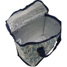 Термосумка (сумка-холодильник) Live in Style 12 л 26x30x15 см полиэстер бежево-голубая