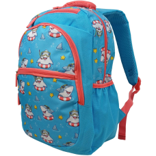 Рюкзак школьный Riciclo Schulrucksack 19 л 41x30x13 см полиэстер голубой (акулы)