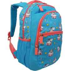 Рюкзак школьный Riciclo Schulrucksack 19 л 41x30x13 см полиэстер голубой (акулы)