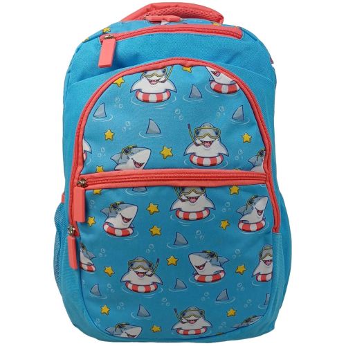 Рюкзак школьный Riciclo Schulrucksack 19 л 41x30x13 см полиэстер голубой (акулы)
