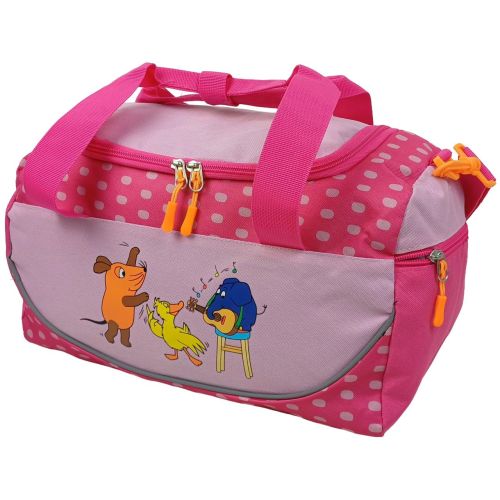 Сумка спортивная детская Hanson Die Maus Sporttasche 18 л 37x22x17 см полиэстер розовая