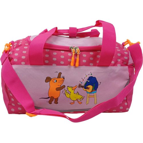 Сумка спортивная детская Hanson Die Maus Sporttasche 18 л 37x22x17 см полиэстер розовая