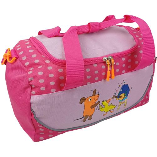 Сумка спортивная детская Hanson Die Maus Sporttasche 18 л 37x22x17 см полиэстер розовая