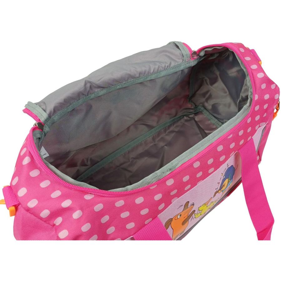 Сумка спортивная детская Hanson Die Maus Sporttasche 18 л 37x22x17 см полиэстер розовая
