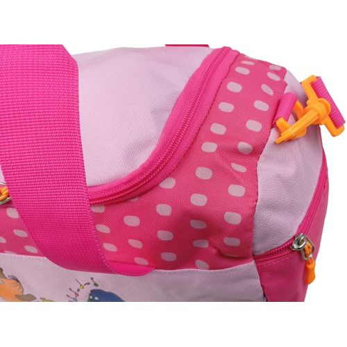 Сумка спортивная детская Hanson Die Maus Sporttasche 18 л 37x22x17 см полиэстер розовая