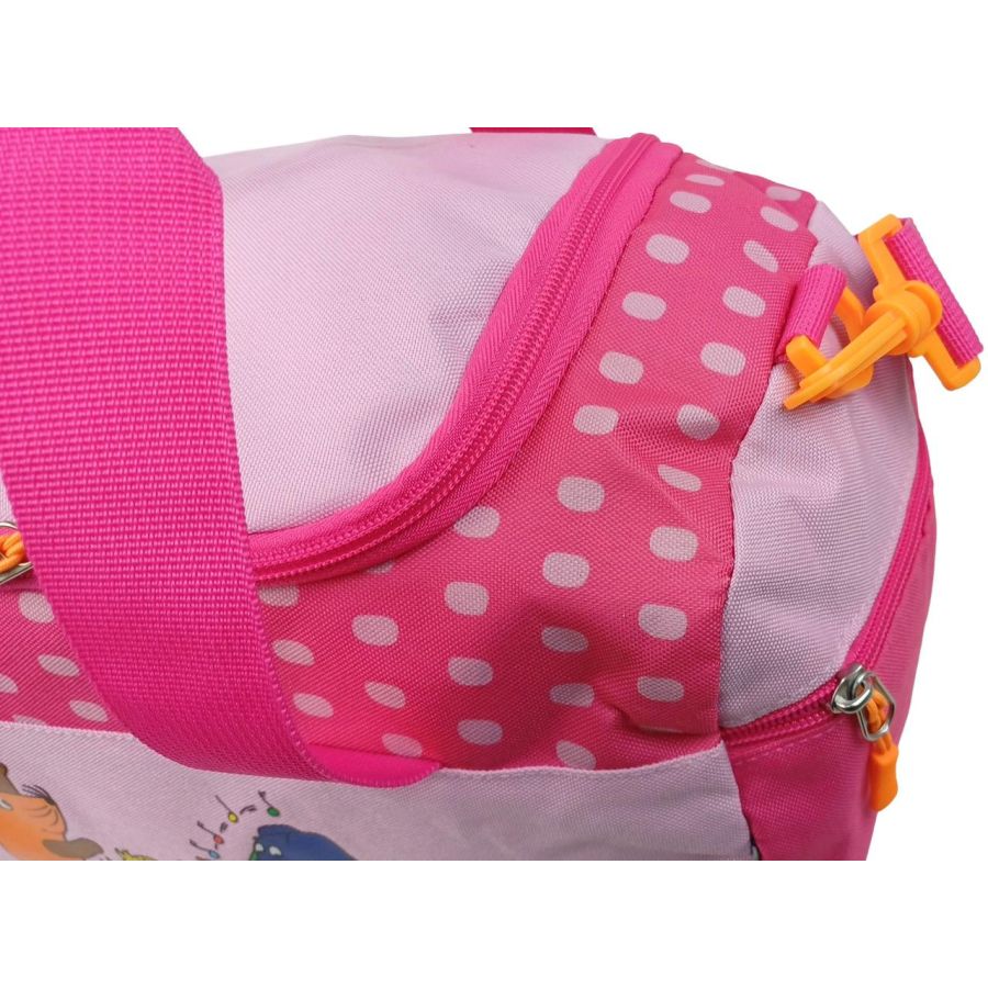 Сумка спортивная детская Hanson Die Maus Sporttasche 18 л 37x22x17 см полиэстер розовая