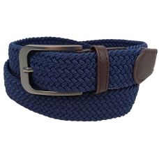 Ремень женский эластичный UP2 Fashion 92x3.5 см искусственная кожа темно-синий