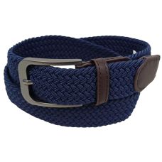 Ремень женский эластичный UP2 Fashion 92x3.5 см искусственная кожа темно-синий