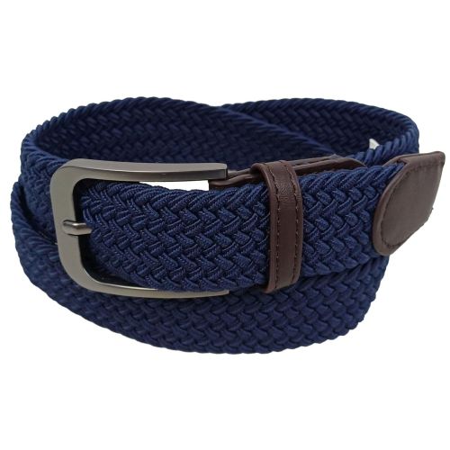 Ремень женский эластичный UP2 Fashion 92x3.5 см искусственная кожа темно-синий