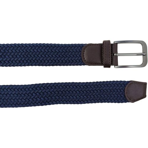 Ремень женский эластичный UP2 Fashion 92x3.5 см искусственная кожа темно-синий