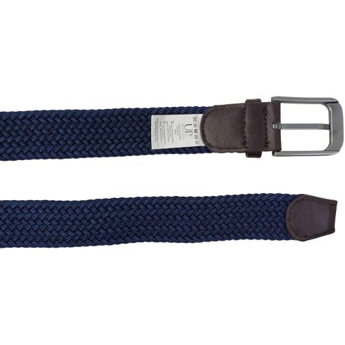 Ремень женский эластичный UP2 Fashion 92x3.5 см искусственная кожа темно-синий