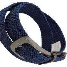 Ремень женский эластичный UP2 Fashion 92x3.5 см искусственная кожа темно-синий