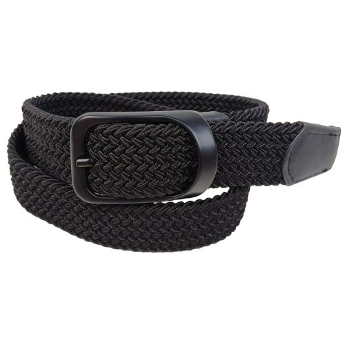 Ремень женский эластичный UP2 Fashion 91x3.5 см искусственная кожа черный