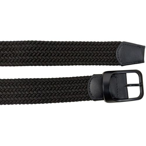 Ремень женский эластичный UP2 Fashion 91x3.5 см искусственная кожа черный