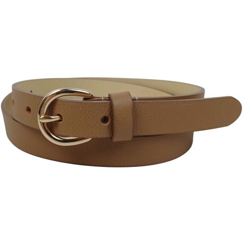 Ремень женский кожаный Bellantare 105x2 см натуральная кожа светло-коричневый