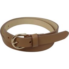 Ремень женский кожаный Bellantare 105x2 см натуральная кожа светло-коричневый