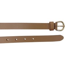 Ремень женский кожаный Bellantare 105x2 см натуральная кожа светло-коричневый