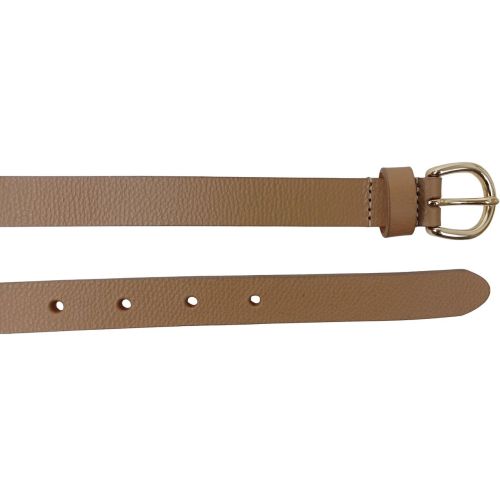 Ремень женский кожаный Bellantare 105x2 см натуральная кожа светло-коричневый