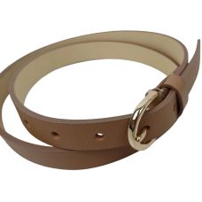 Ремень женский кожаный Bellantare 105x2 см натуральная кожа светло-коричневый