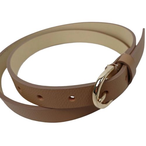 Ремень женский кожаный Bellantare 105x2 см натуральная кожа светло-коричневый