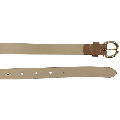 Ремень женский кожаный Bellantare 105x2 см натуральная кожа светло-коричневый