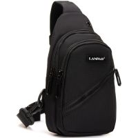 Сумка-слинг мужская Lanpad 82085 24x13x7 см нейлон черный